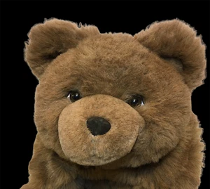 RARE Embrace Grizzly Bear Plush JUMBO Brown Stuffed Animal 24" Korea  - Picture 1 of 11