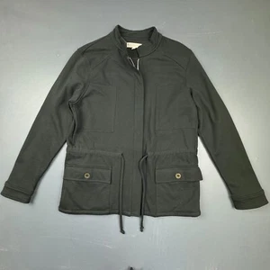 Synergy Jacke Damen XL schwarz Bio Baumwolle Reißverschluss Utility Military Mantel - Bild 1 von 11