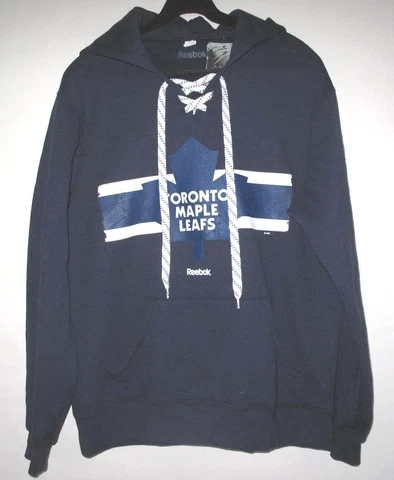 REEBOK TORONTO MAPLE LEAFS JAMES van RIEMSDYK MEN'S NAVY PULLOVER HOODY L Cover