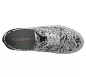 Superdry Men's Espadrilles, Multicolour Blue Chambray Print T7s, Size 8 - Picture 1 of 7