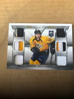 2013-14 Panini Titanium Rookie Six Star Memorabilia #R6AW Austin Watson 20/25 - Image 1 of 2