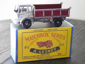 1960s LESNEY MATCHBOX. No3 BEDFORD TIPPER TRUCK 1:87 with Repro Box - Picture 1 of 6