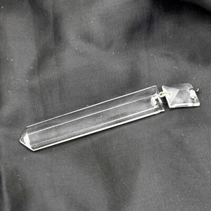 Colgante principal con prismas de cristal para candelabro de vidrio de 4"" de largo con 5"" en general - Imagen 1 de 2