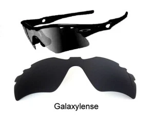 Galaxy Replacement Lenses For Oakley Radar Path VENTED Black Polarized 100%UVAB - Picture 1 of 7