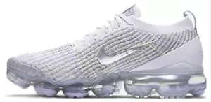 Nike Air Vapormax Flyknit 3 Women’s Sz 5 Casual Running Shoe White Volt Sneaker - Picture 1 of 9