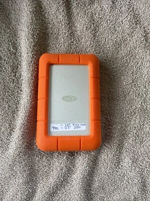 LaCie Rugged 1TB USB-C and USB 3.0 Portable External Hard Drive Used (163) - Image 1 of 4