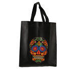 Rhinestone Painting Handbag Skull On Black Style 5D Rhinestone Shopping Bag Eob