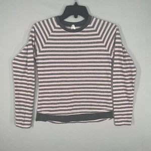 Roper Long Sleeve Shirt Girls XL (14) Striped Pink Gray Casual Top Cowgirl - Picture 1 of 7