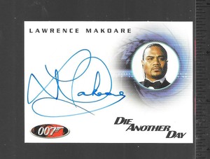 James Bond 007 Quotable James Bond 2004 Autograph Card  A38 Lawrence Makoare 