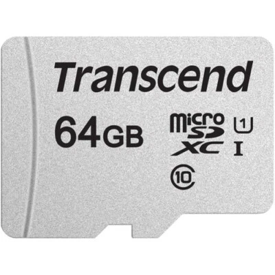 64GB Memory Card Transcend High Speed MicroSD Class 10 for Cell Phones - Image 1 of 2