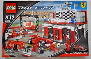 LEGO Racers 8672 Ferrari Finish Line NEW RETIRED 573 Pieces, 1 seal intact - Picture 1 of 13