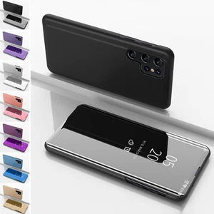 For Samsung Galaxy S25 Ultra/S25+/S25 Mirror Flip Stand Shockproof Phone Case - Bild 1 von 15