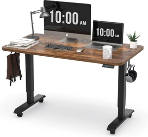 Electric Height Adjustable Standing Desk, 48X24 Inches Ergonomic Home Office Sit - Picture 1 of 8