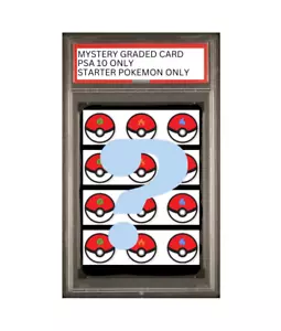 1x Random PSA 10 Gem Mint Graded STARTER Pokemon Card - Only Holo/Reverse - Picture 1 of 1