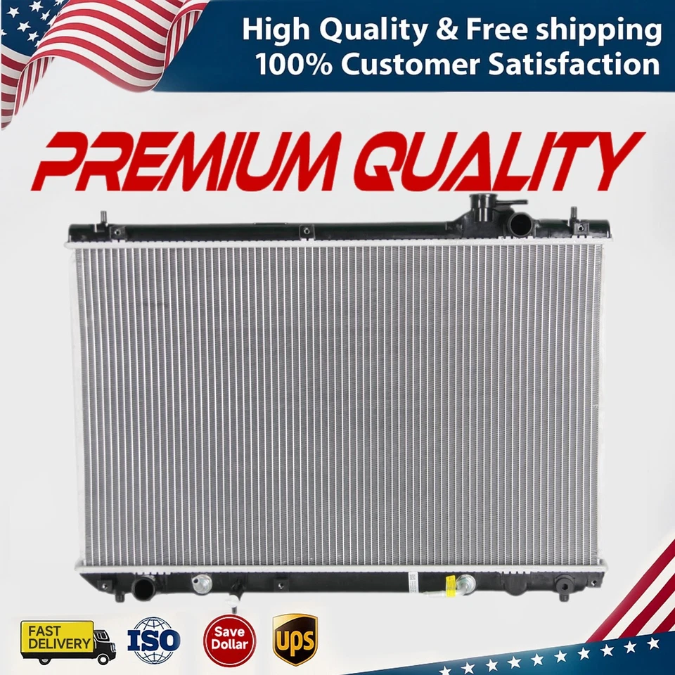 Aluminum Radiator For 2001-2007 Toyota Highlander 3.3L 3.0L AT 16mm thick Foto 1 de 4