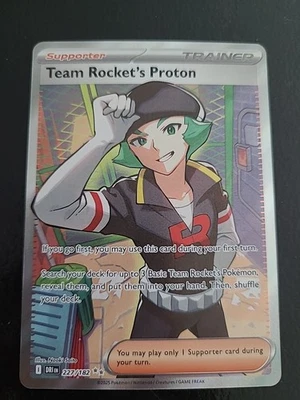 Team Rocket's Proton 227/182- Illustration Rare Pokemon Destined Rivals - NM - Image 1 of 2