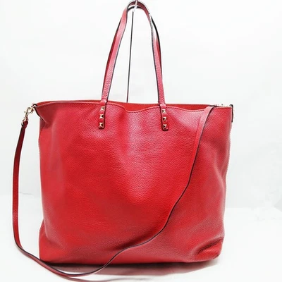 NO TARIFF Valentino Garavani Tote Bag Red Leather 2336631 - Image 1 of 4