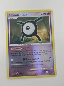 Pokémon Unown X LV.11 71/132 2007 Card Diamond & Pearl Series Holo Psychic Type - Picture 1 of 2