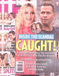 US WEEKLY 7-21-2008 A-ROD & MADONNA INSIDE THE SCANDAL NICOLE & KEITH  B2091 - Picture 1 of 4