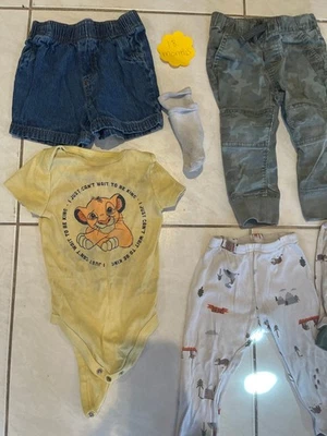 Toddler Boy 18M Clothes Bundle (6-7 pcs) • Jammies, Pants, Top + Bonus Sock • Fr - Image 1 of 4