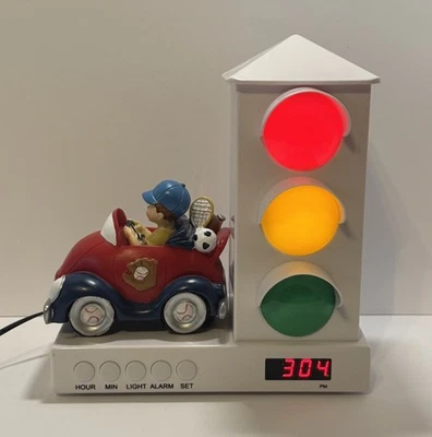 It’s About Time Stoplight Alarm Clock Kids Sleep Enhancing Boy Race Car (Tested) - Image 1 of 4