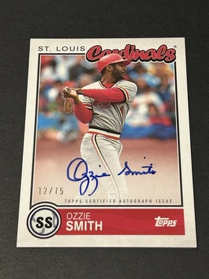 2020 TOPPS BROOKLYN COLLECTION OZZIE SMITH AUTOGRAPH AUTO 12/75 HOF!! RARE!! - Image 1 of 2