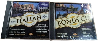 ItalianNow! Version 8 Learn Italian Language Software CD Windows Mac (Bonus CD) - Image 1 of 2