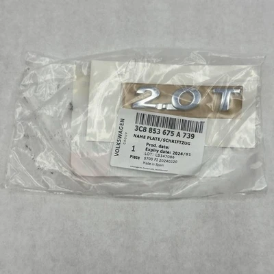 VW Volkswagen CC 2.0 T 2009-2017 cromo emblema calcomanía placa de identificación insignia OEM NUEVO Foto 1 de 4