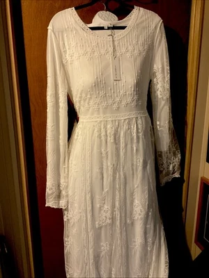 White embroidered Wedding Dress  - Image 1 of 4