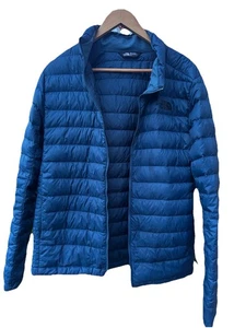 The North Face Men’s Medium Blue Insulated Puffer Jacket Lightweight Hiking - Picture 1 of 4