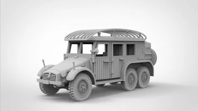 3D Printing 1/72 German Krupp L2H143 Model Kfz.19 Radio Vehicle Unpainted - Image 1 of 4