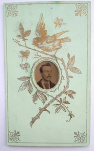 Tintype CDV Man Portrait by Richard Y. Sturges, Birmingham Rare - Picture 1 of 3