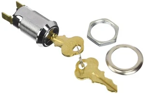 (PACK OF 2) Momentary Switch Lock Spade Terminal with 2 Keys - Picture 1 of 6