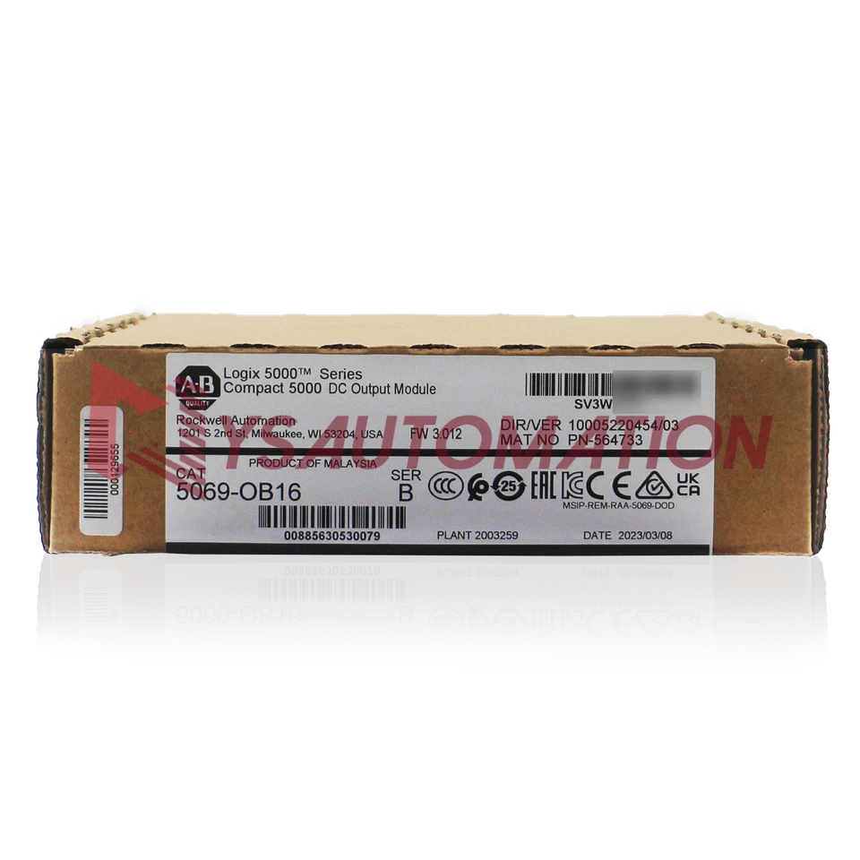 Novo módulo de saída Allen Bradley 5069-OB16 compacto E/S 16 canais 24V fonte DC - Imagem 1 de 4
