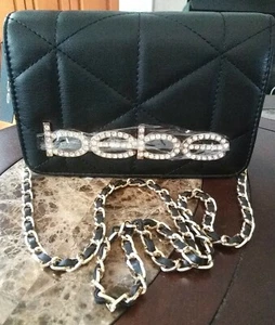 Bebe ZAZA Crossbody Purse Chain Strap Black Brand New - Picture 1 of 5