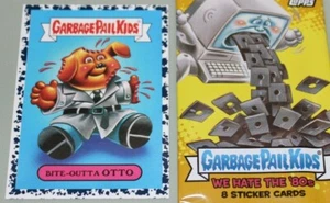 GARBAGE PAIL KIDS 2018 We Hate the 80s TV Shows & Ads BLACK #8b Bite Outta Otto - Bild 1 von 3