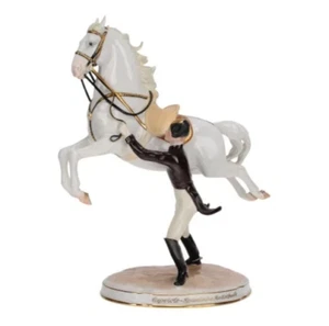 Augarten Spanish Rider Capriole Porcelain Figurine MNr 1833 Vienna Austria - Picture 1 of 12