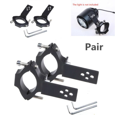 Par de soportes de montaje de faros de motocicleta 22-36 mm tubo horquilla foco abrazadera Foto 1 de 4