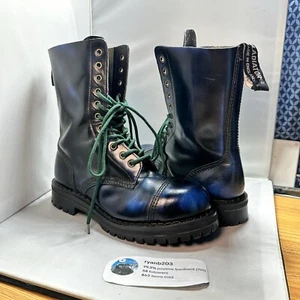 Vintage Gladiator 90s Hercules Boots Blue Suede US8/UK7 England Rare FAST SHIP⭐️ - Picture 1 of 12