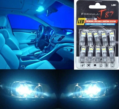 LED 3030 Light Icy Blue 8000K 921 Ten Bulbs Interior Cargo Trunk Replace Upgrade - Image 1 of 4