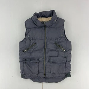 WHITE STUFF Gilet 8 Blue Womens Full Zip Body Warmer Padded Vest Zipped Pockets - Picture 1 of 10