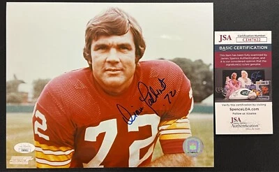 Diron Talbert Signed 8x10 Photograph JSA Cert. AUTO #72 Washington Redskins NFL! - Image 1 of 4