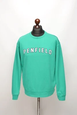 Men's PENFIELD Turquoise Crew Neck Cotton Sweatshirt Size Medium VGC Foto 1 de 4