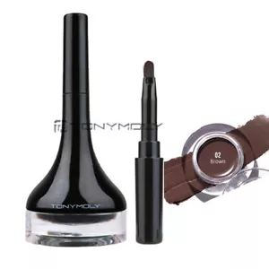 TONYMOLY Back Gel Eyeliner Long Brush 4g #Brown Long-Lasting Eyeliner KOREA MADE - Picture 1 of 11