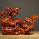 Dragon Decoration Wooden Dragon Statue Zodiac Dragon Figurine Table Dragon Decor