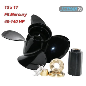 4 Blades Propeller 13x17 Replace Mercury Spitfire Outboard Engine 40-140HP 15 T - Bild 1 von 10