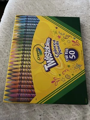 Crayola Twistables Colored Pencil Set, Art Supplies, Gift for Kids, 50 Count NEW - Image 1 of 3