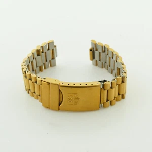 TAG HEUER 2000 SERIES 368/3 18K GOLD PLATED S.S. MENS FULL BRACELET - Picture 1 of 5