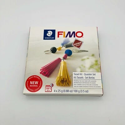 FIMO Tassel Kit, Leather Effect, DIY Arts & Crafts, Modeling Clay Oven-Bake NEW - Image 1 of 2