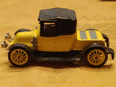 Vintage Corgi Classics 1910 Renault 12/16 Yellow Black 4" Great Britain - Image 1 of 4